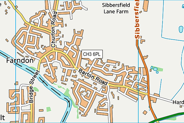 CH3 6PL map - OS VectorMap District (Ordnance Survey)