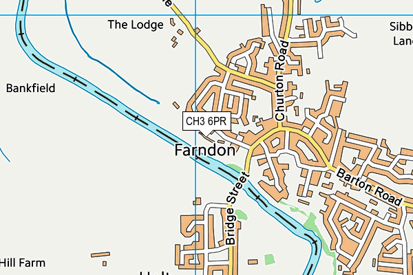 CH3 6PR map - OS VectorMap District (Ordnance Survey)