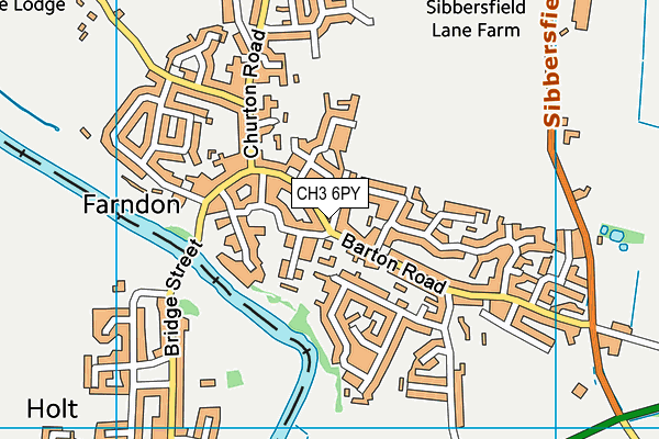 CH3 6PY map - OS VectorMap District (Ordnance Survey)