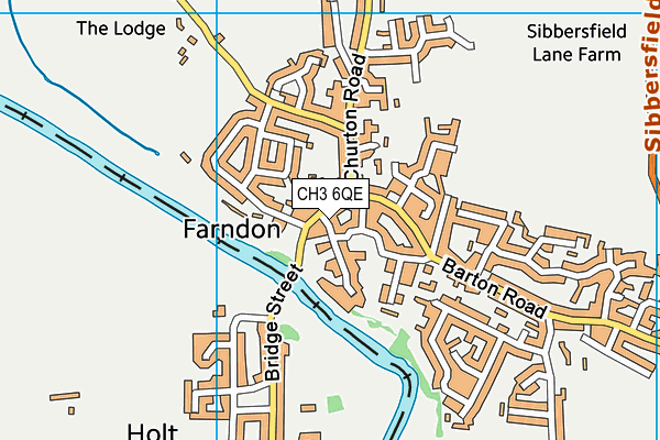 CH3 6QE map - OS VectorMap District (Ordnance Survey)