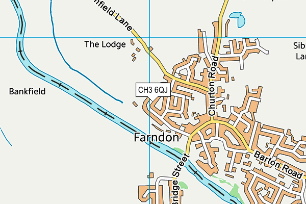 CH3 6QJ map - OS VectorMap District (Ordnance Survey)