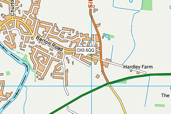 CH3 6QQ map - OS VectorMap District (Ordnance Survey)