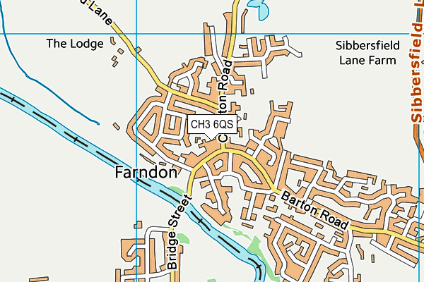 CH3 6QS map - OS VectorMap District (Ordnance Survey)