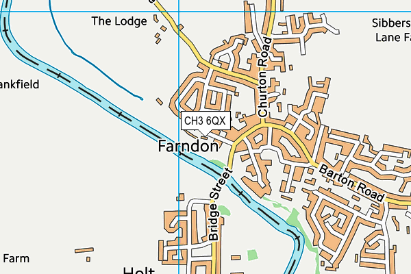 CH3 6QX map - OS VectorMap District (Ordnance Survey)