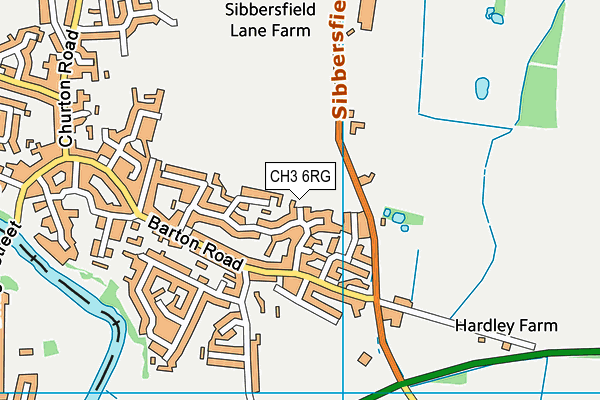 CH3 6RG map - OS VectorMap District (Ordnance Survey)