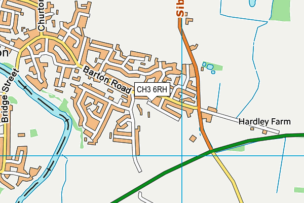 CH3 6RH map - OS VectorMap District (Ordnance Survey)