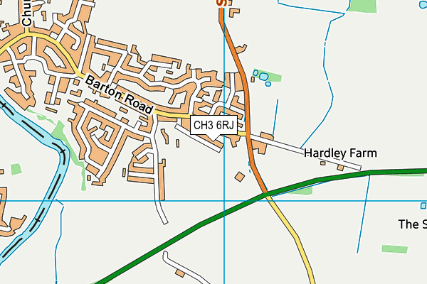 CH3 6RJ map - OS VectorMap District (Ordnance Survey)