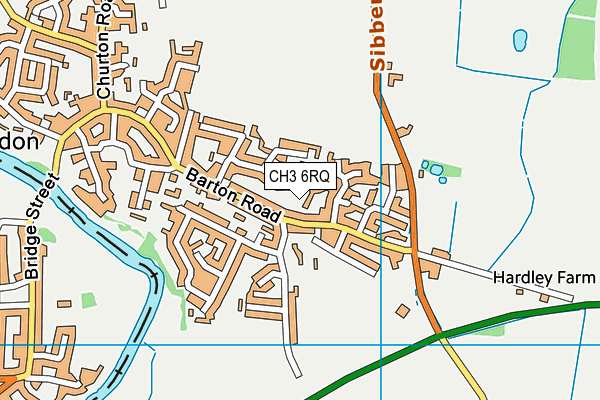 CH3 6RQ map - OS VectorMap District (Ordnance Survey)