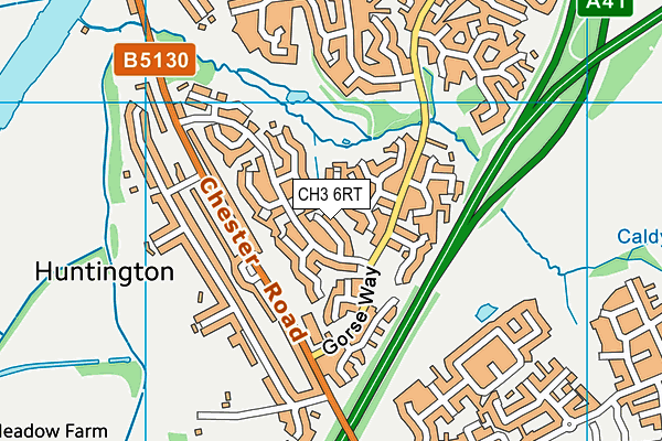 CH3 6RT map - OS VectorMap District (Ordnance Survey)