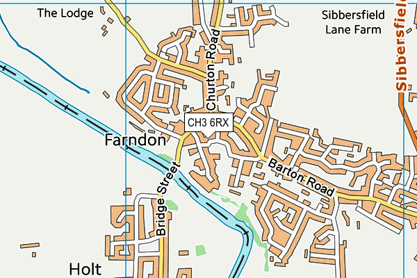 CH3 6RX map - OS VectorMap District (Ordnance Survey)