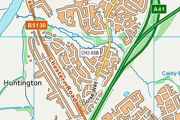 CH3 6SB map - OS VectorMap District (Ordnance Survey)