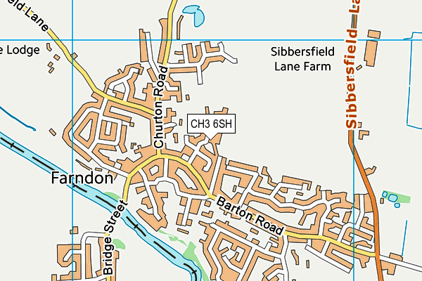 CH3 6SH map - OS VectorMap District (Ordnance Survey)