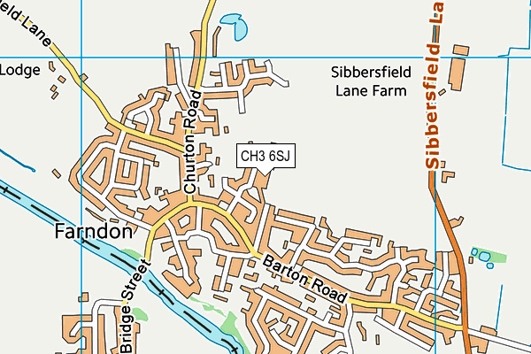 CH3 6SJ map - OS VectorMap District (Ordnance Survey)