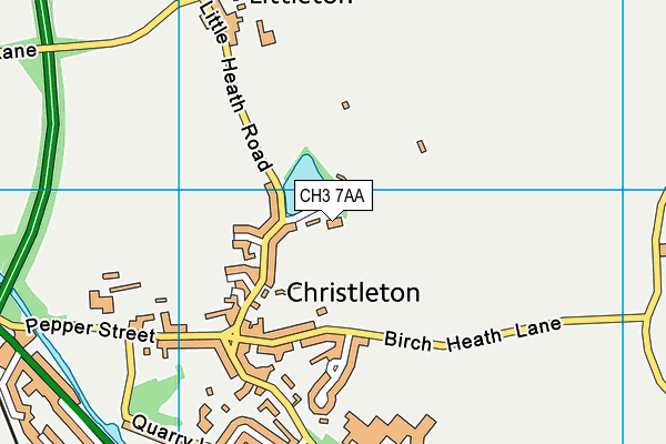 CH3 7AA map - OS VectorMap District (Ordnance Survey)