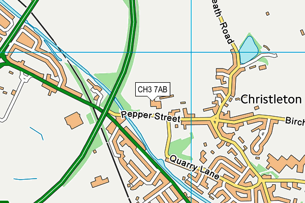 The University Of Law (Chester) (Closed) map (CH3 7AB) - OS VectorMap District (Ordnance Survey)