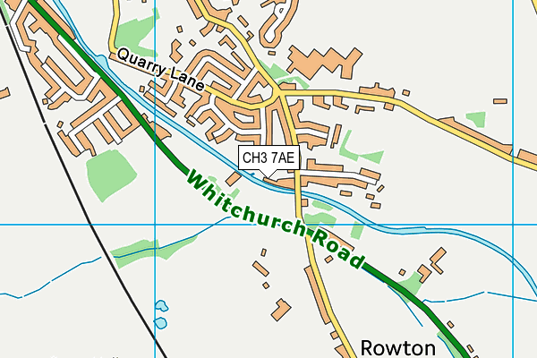 CH3 7AE map - OS VectorMap District (Ordnance Survey)