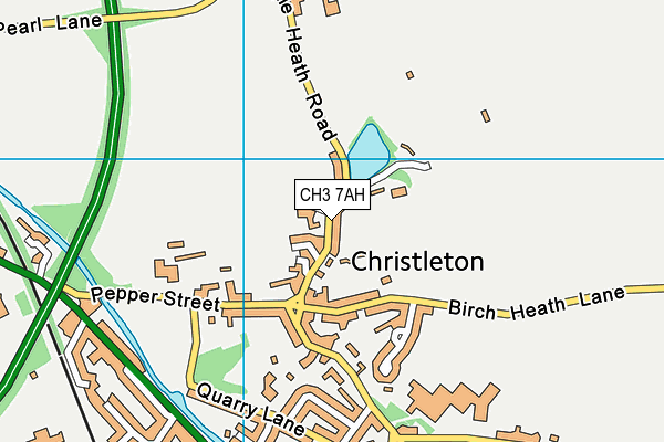 CH3 7AH map - OS VectorMap District (Ordnance Survey)