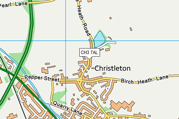 CH3 7AL map - OS VectorMap District (Ordnance Survey)