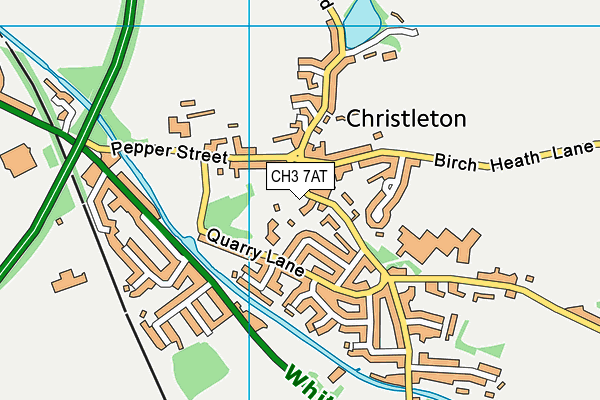 CH3 7AT map - OS VectorMap District (Ordnance Survey)