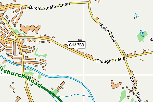 CH3 7BB map - OS VectorMap District (Ordnance Survey)