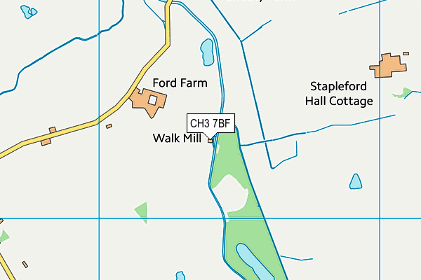 CH3 7BF map - OS VectorMap District (Ordnance Survey)