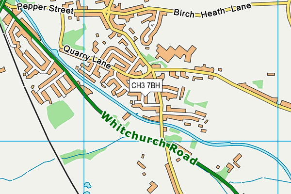 CH3 7BH map - OS VectorMap District (Ordnance Survey)