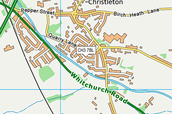 CH3 7BL map - OS VectorMap District (Ordnance Survey)