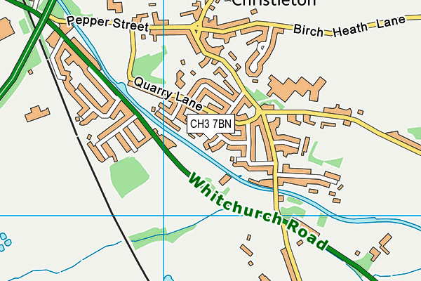 CH3 7BN map - OS VectorMap District (Ordnance Survey)
