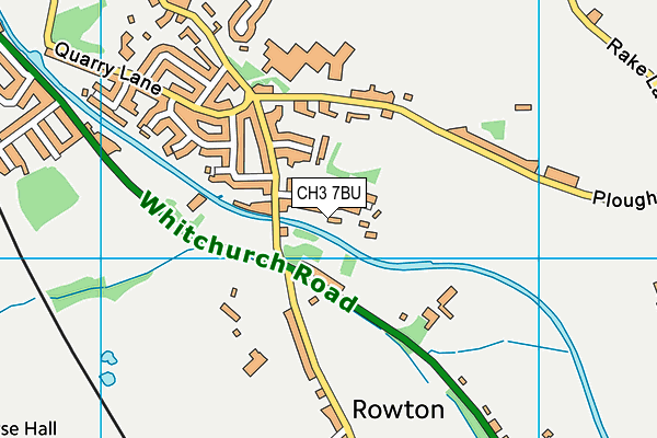 CH3 7BU map - OS VectorMap District (Ordnance Survey)