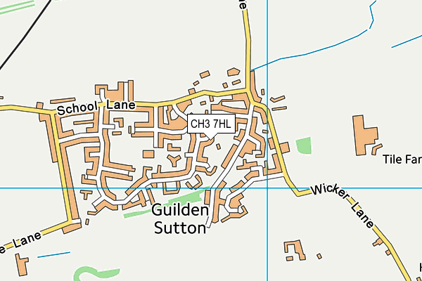 CH3 7HL map - OS VectorMap District (Ordnance Survey)