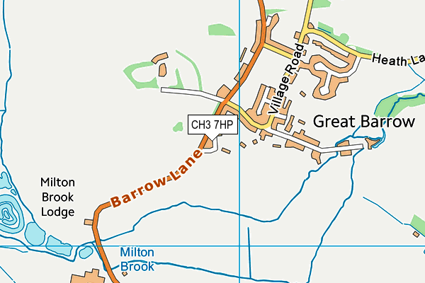 CH3 7HP map - OS VectorMap District (Ordnance Survey)