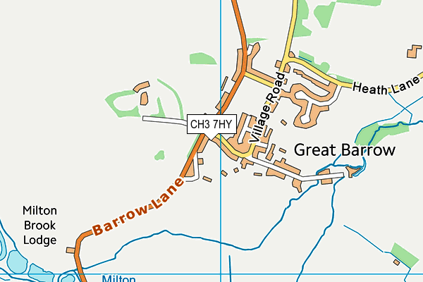 CH3 7HY map - OS VectorMap District (Ordnance Survey)