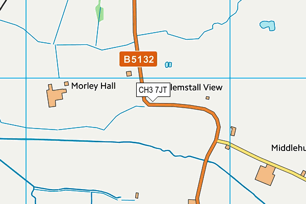 CH3 7JT map - OS VectorMap District (Ordnance Survey)