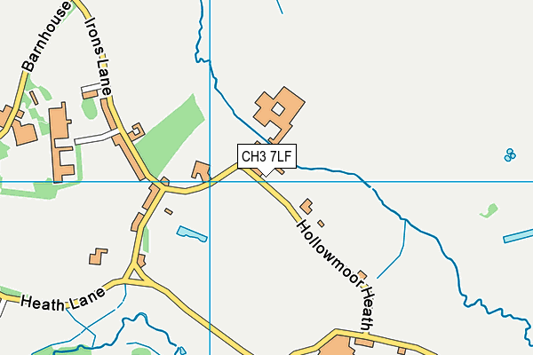 CH3 7LF map - OS VectorMap District (Ordnance Survey)