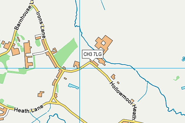 CH3 7LG map - OS VectorMap District (Ordnance Survey)