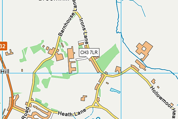 CH3 7LR map - OS VectorMap District (Ordnance Survey)