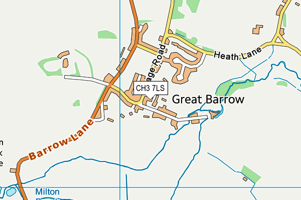 CH3 7LS map - OS VectorMap District (Ordnance Survey)