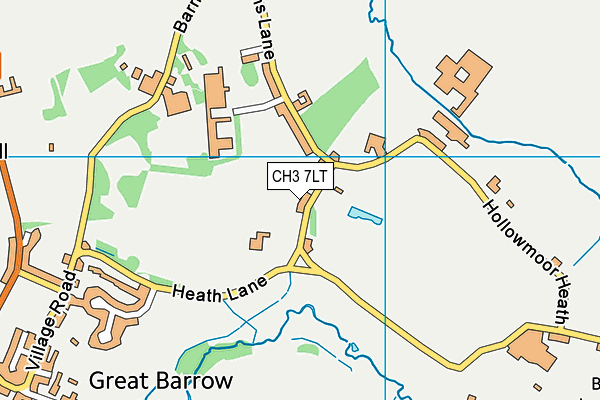 CH3 7LT map - OS VectorMap District (Ordnance Survey)