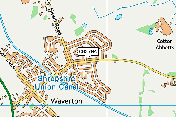 CH3 7NA map - OS VectorMap District (Ordnance Survey)