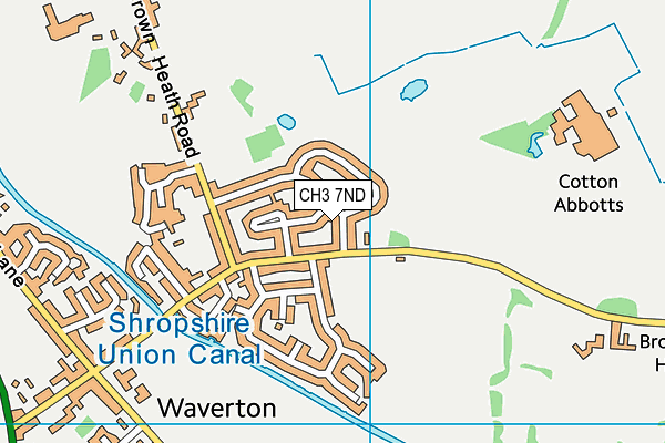 CH3 7ND map - OS VectorMap District (Ordnance Survey)