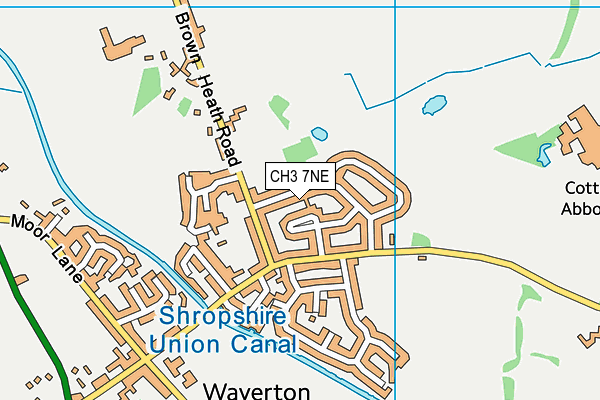 CH3 7NE map - OS VectorMap District (Ordnance Survey)