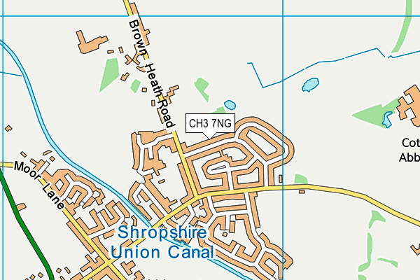 CH3 7NG map - OS VectorMap District (Ordnance Survey)