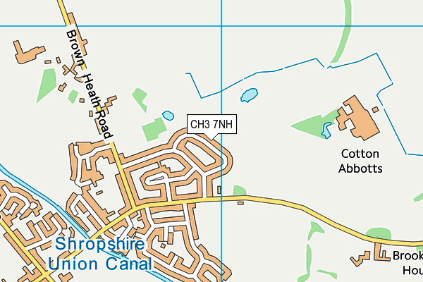 CH3 7NH map - OS VectorMap District (Ordnance Survey)