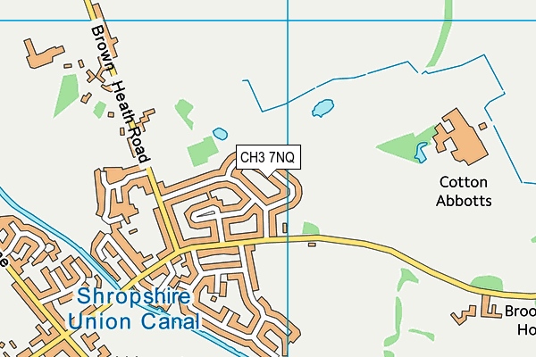 CH3 7NQ map - OS VectorMap District (Ordnance Survey)