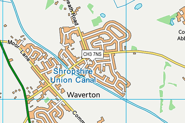 CH3 7NS map - OS VectorMap District (Ordnance Survey)