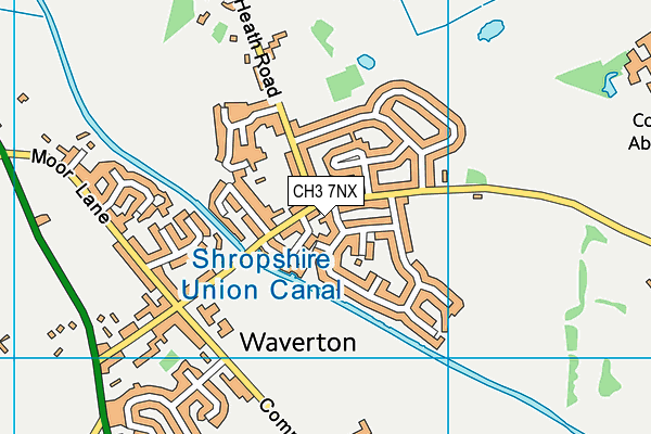 CH3 7NX map - OS VectorMap District (Ordnance Survey)