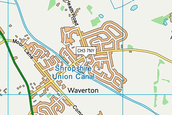 CH3 7NY map - OS VectorMap District (Ordnance Survey)