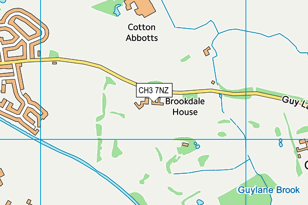 CH3 7NZ map - OS VectorMap District (Ordnance Survey)