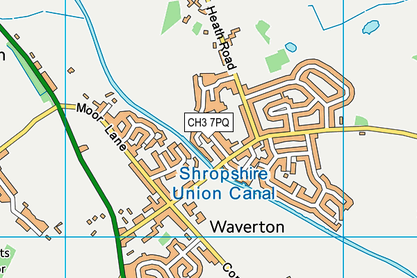 CH3 7PQ map - OS VectorMap District (Ordnance Survey)