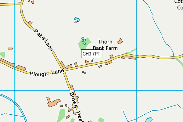 CH3 7PT map - OS VectorMap District (Ordnance Survey)